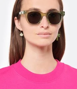 RENDEL PARIS Lunettes De Soleil Gina Vert Cristal Green -Shaker Jewels Magasin rende look20220419 346