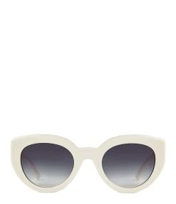 RENDEL PARIS Lunettes De Soleil Donna White Gardient Blue Grey