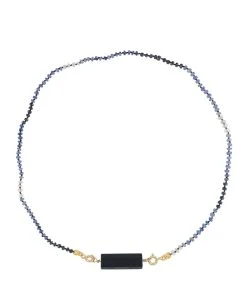 MON PRECIEUX GEM Collier Rolla Bolla Onyx Candies Saphir