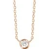 VANRYCKE Collier One Diamant Or Rose