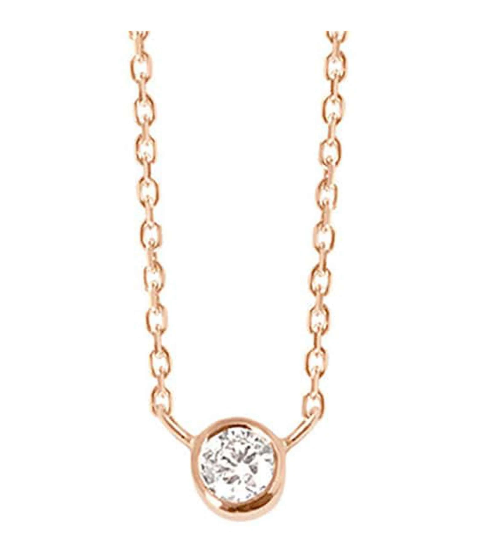 VANRYCKE Collier One Diamant Or Rose 1 VANRYCKE Collier One Diamant Or Rose
