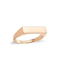 Ginette NY Bague Baguette Or Rose