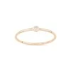 Ginette NY Bague Mini Lonely Diamond Or Rose