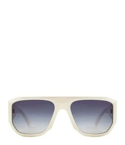 RENDEL PARIS Lunettes De Soleil Ruben Écru Gradient Blue Grey