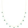 LA BRUNE & LA BLONDE Collier Polka Onyx Vert Or Jaune