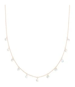 LA BRUNE & LA BLONDE Collier Polka Nacre Or Rose