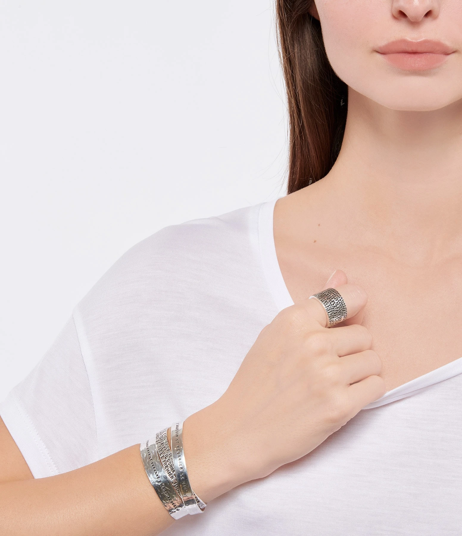 SERGE THORAVAL Jonc S'asseoir Et Regarder Le Ciel Argent 3 SERGE THORAVAL Jonc S'asseoir Et Regarder Le Ciel Argent – Image 3