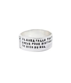 SERGE THORAVAL Bague Intelligence Argent