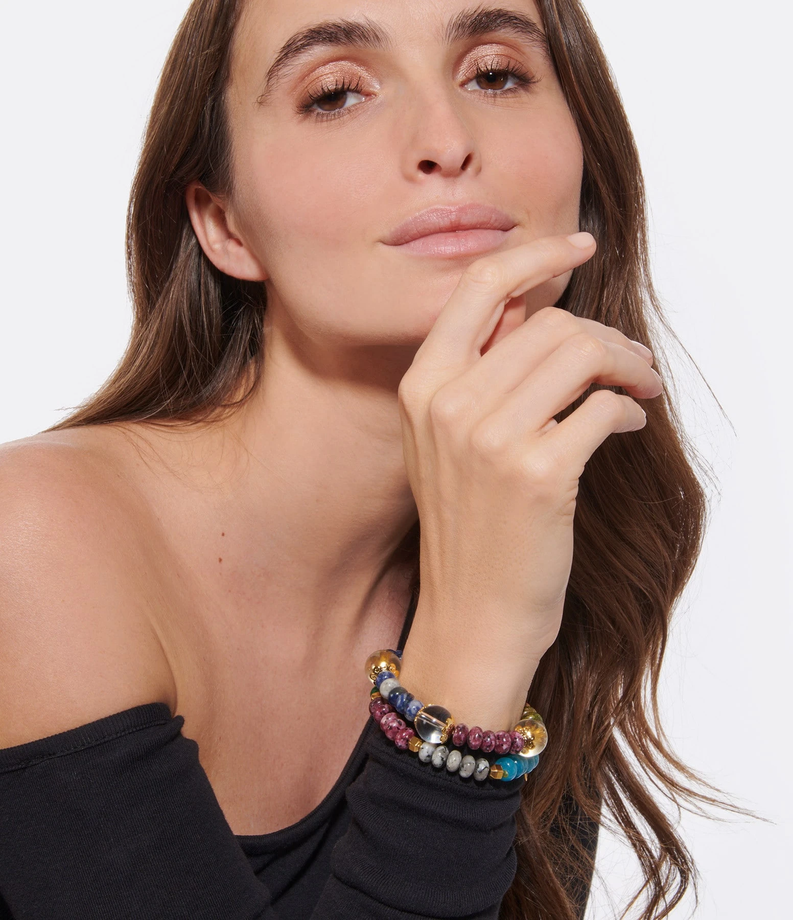 SHAKER JEWELS Bracelet Ulas Pierres Naturelles Doré 2 SHAKER JEWELS Bracelet Ulas Pierres Naturelles Doré – Image 2