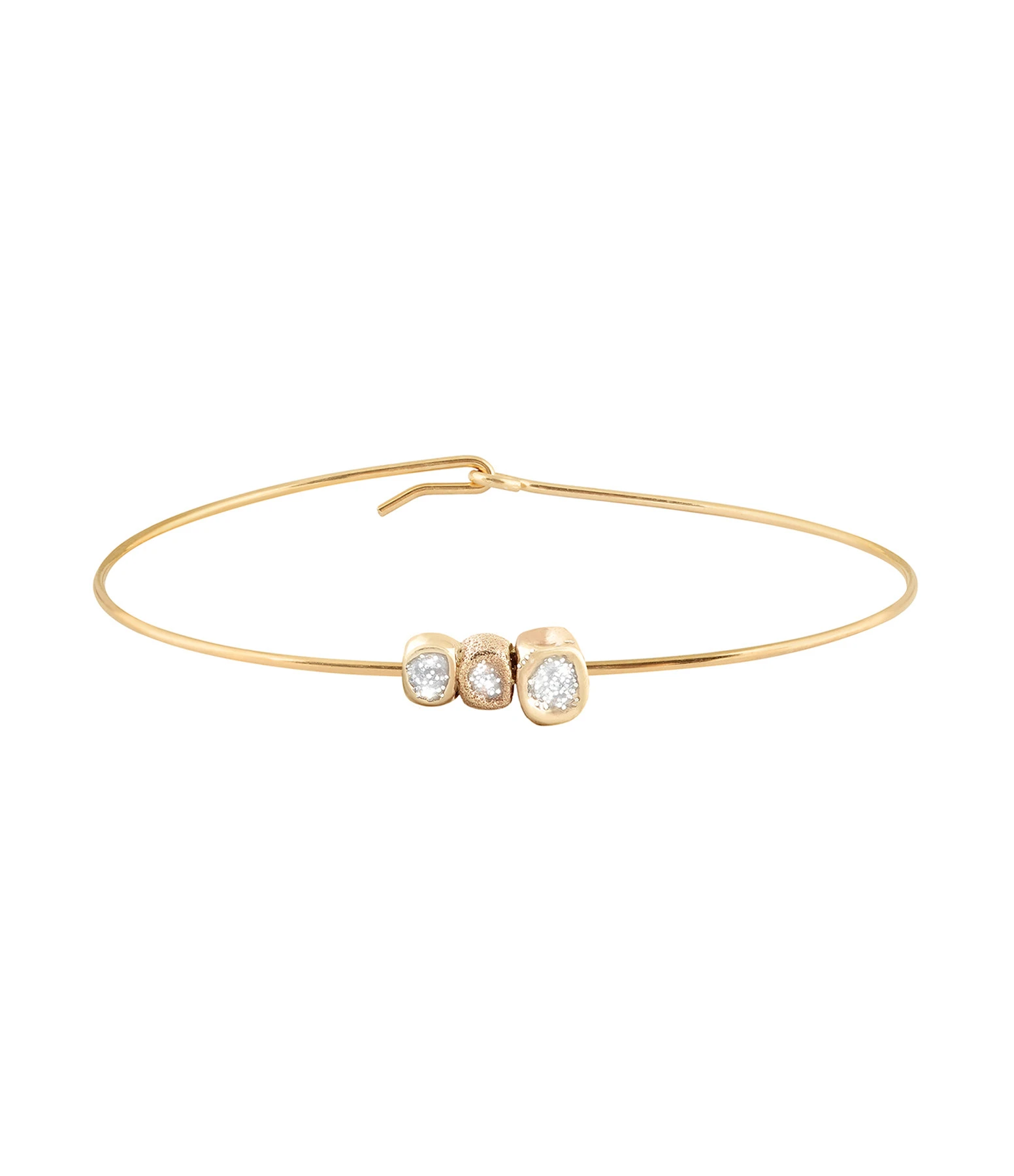 LSONGE Jonc Sublime 3 Pépites Émail Or 1 LSONGE Jonc Sublime 3 Pépites Émail Or