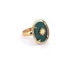 VADI JEWELS Bague Sunstone Malachite
