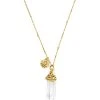 GOOSSENS PARIS Collier Talisman Cristal De Roche Naturel