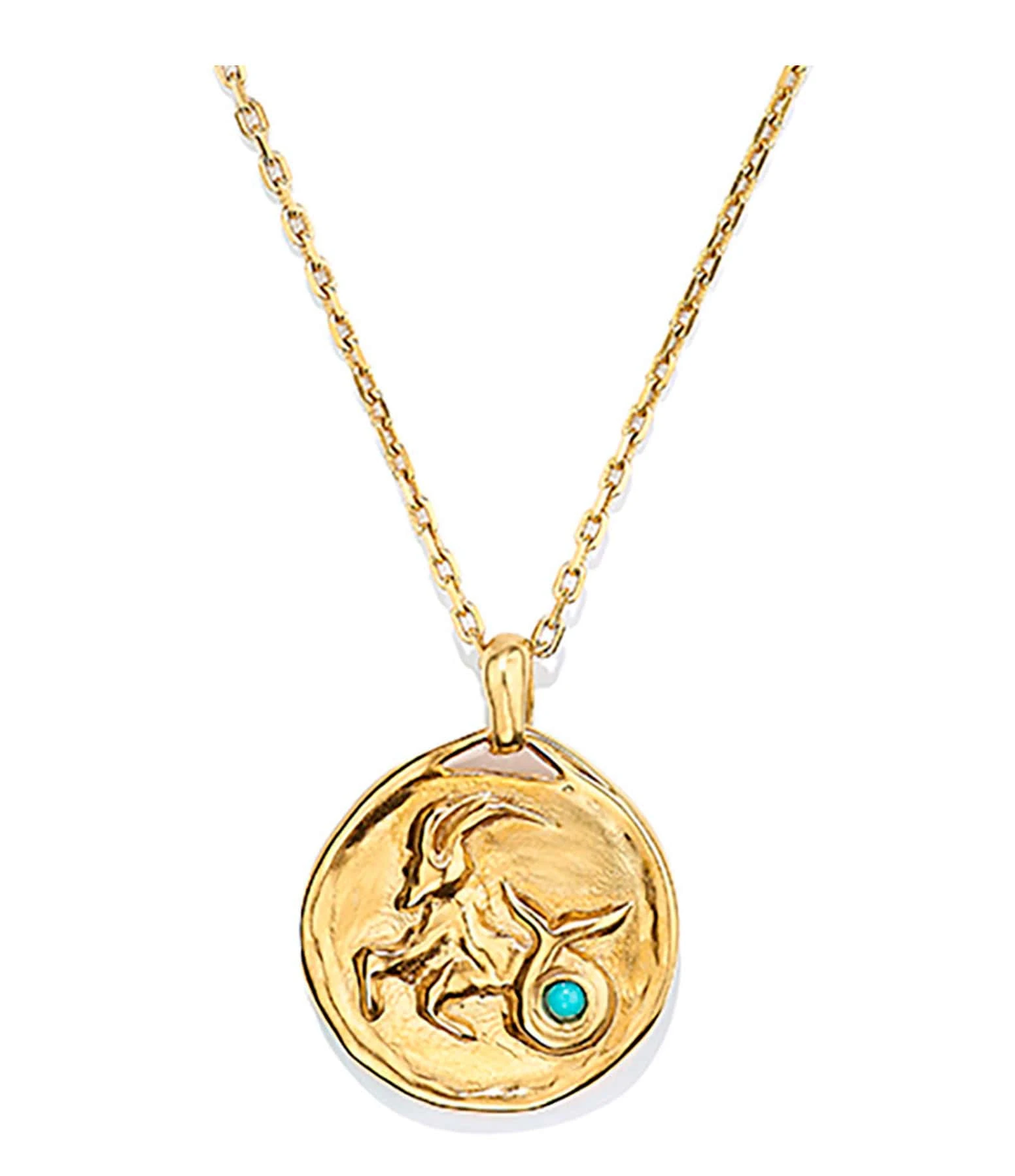 GOOSSENS PARIS Collier Talisman Mini Astro Bélier Turquoise 1 GOOSSENS PARIS Collier Talisman Mini Astro Bélier Turquoise