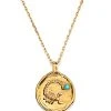 GOOSSENS PARIS Collier Talisman Mini Astro Scorpion Turquoise