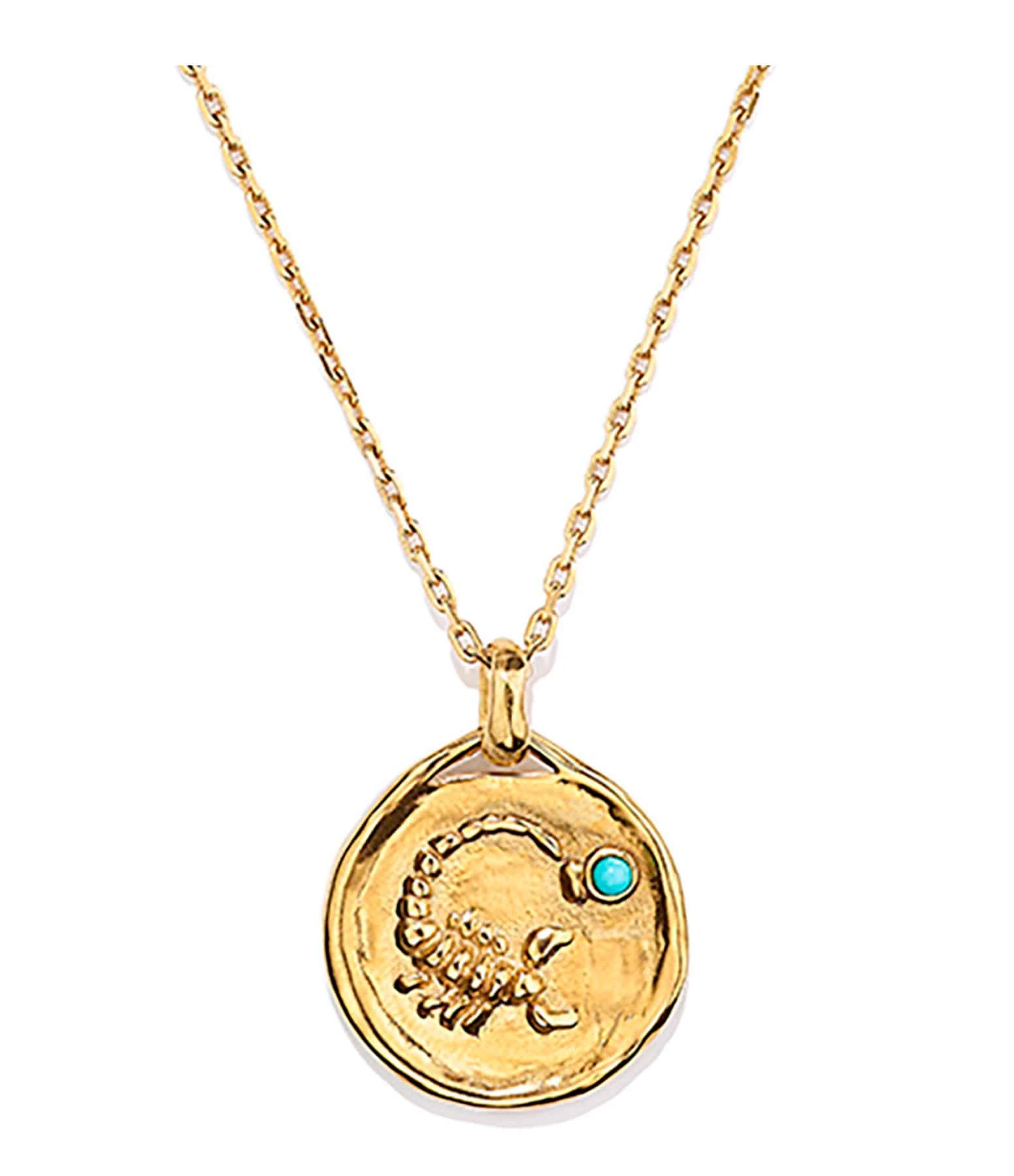 GOOSSENS PARIS Collier Talisman Mini Astro Scorpion Turquoise 1 GOOSSENS PARIS Collier Talisman Mini Astro Scorpion Turquoise