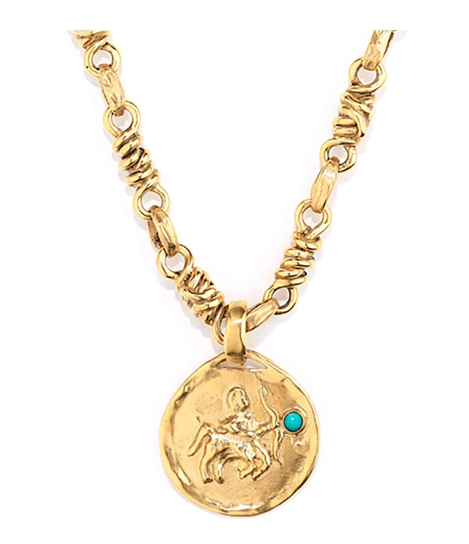 GOOSSENS PARIS Collier Talisman Astro Sagittaire Turquoise 1 GOOSSENS PARIS Collier Talisman Astro Sagittaire Turquoise