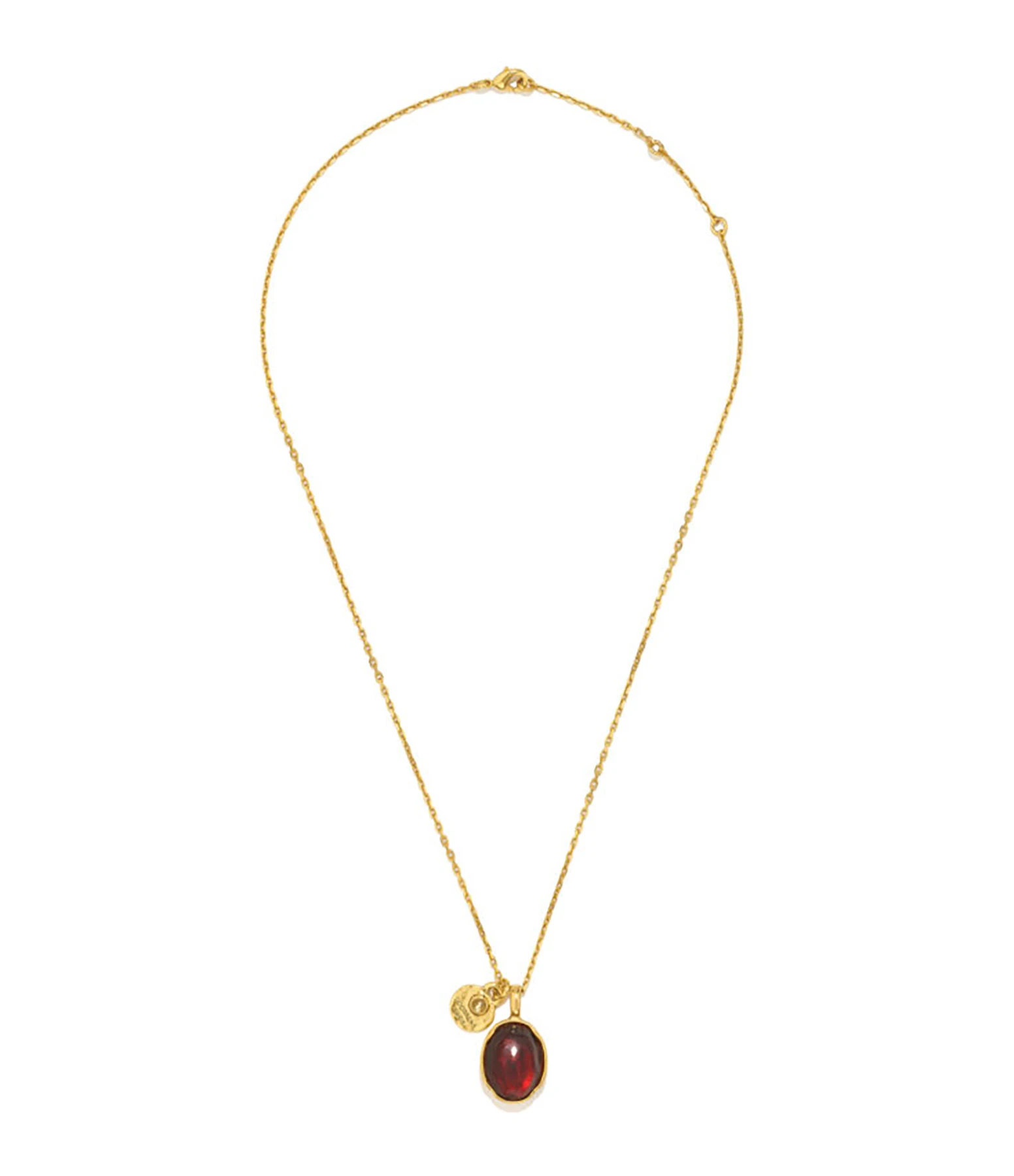 GOOSSENS PARIS Collier Cabochon Cristal De Roche Rose Indien 2 GOOSSENS PARIS Collier Cabochon Cristal De Roche Rose Indien – Image 2