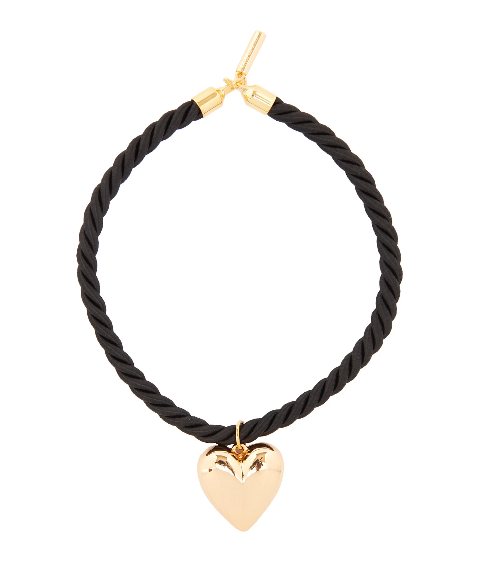 Timeless Pearly Collier Cœur Satin Noir 1 Timeless Pearly Collier Cœur Satin Noir