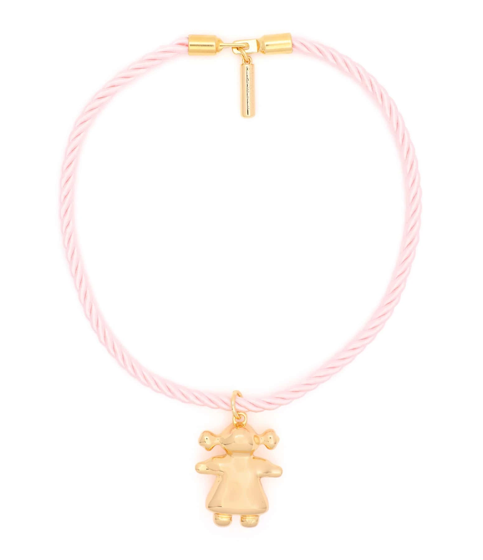 Timeless Pearly Collier Petite Fille Satin Rose 1 Timeless Pearly Collier Petite Fille Satin Rose