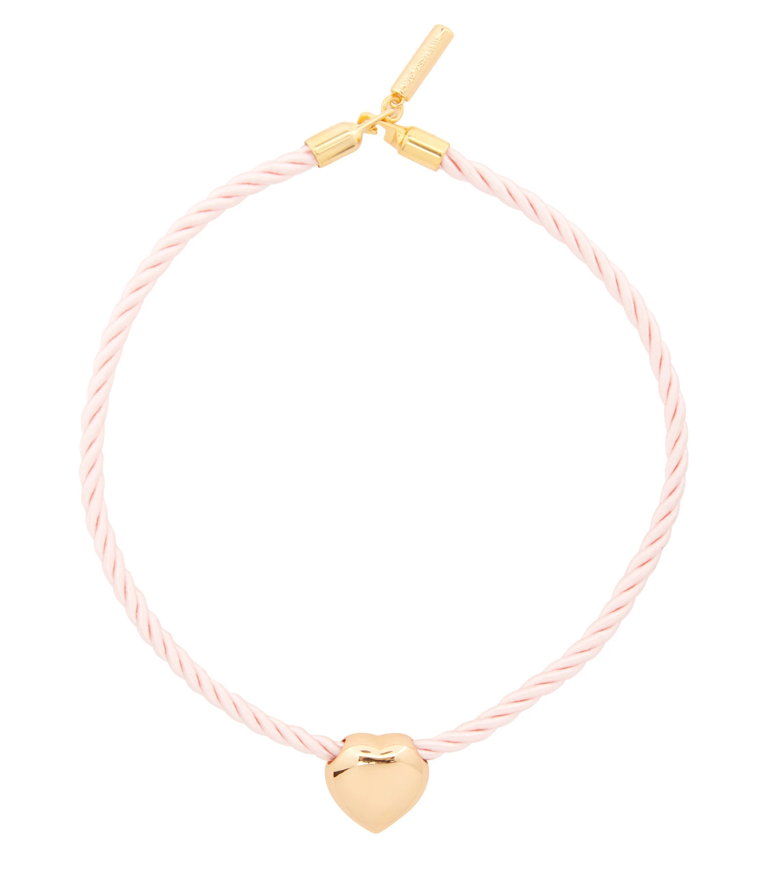 Timeless Pearly Collier Cœur Satin Rose 1 Timeless Pearly Collier Cœur Satin Rose
