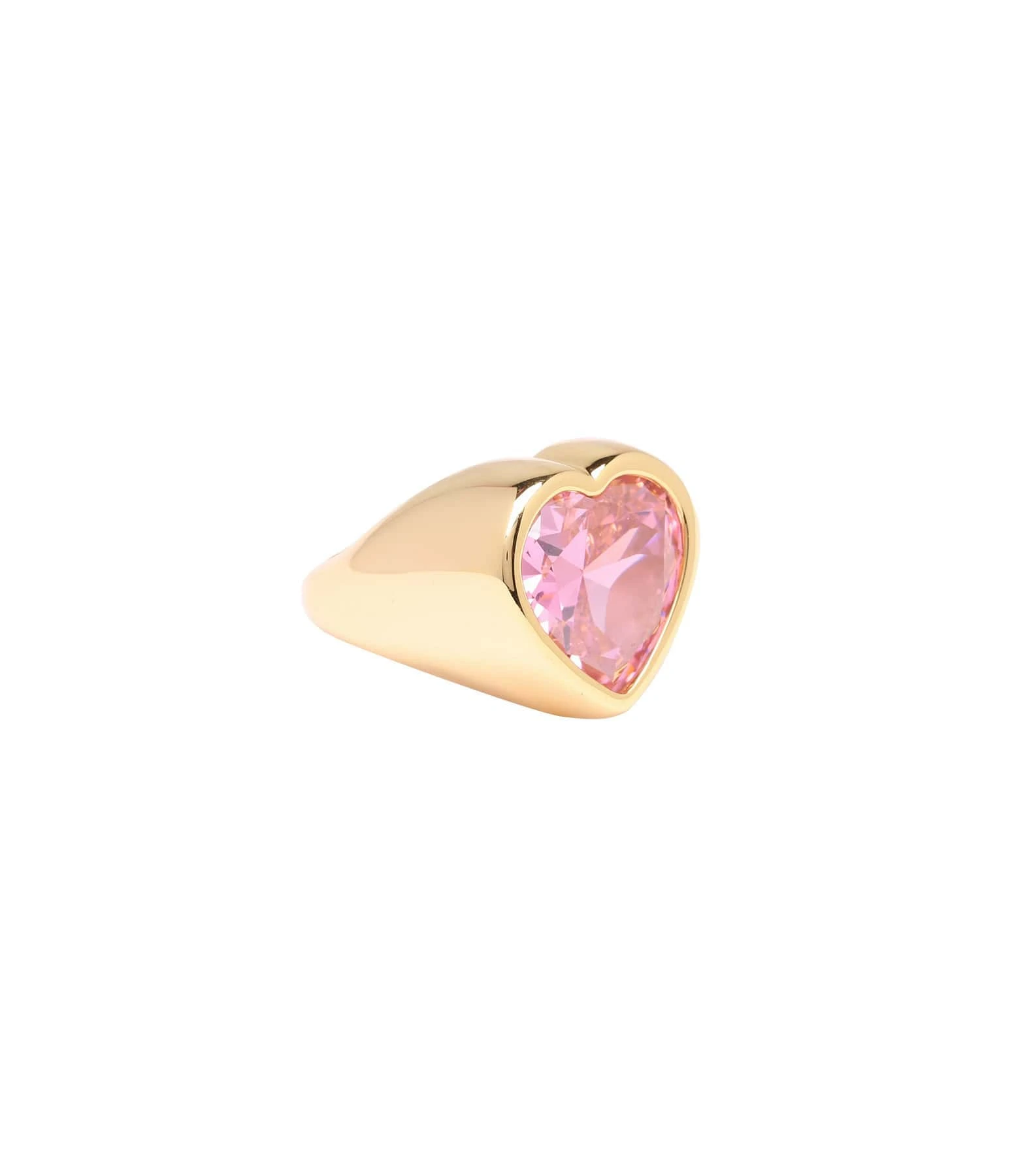Timeless Pearly Bague Cœur Cristal Rose Doré 1 Timeless Pearly Bague Cœur Cristal Rose Doré