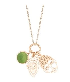 Ginette NY Collier Charms Jade Or Rose, Collection Twenty