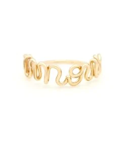 ATELIER PAULIN Bague Originale Amour Gold Filled Jaune