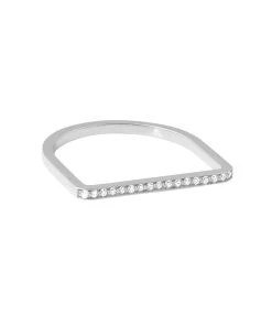 VANRYCKE Bague Medellin Carré Diamants Or Blanc