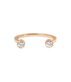 VANRYCKE Bague Mademoiselle Else Diamants Or Rose