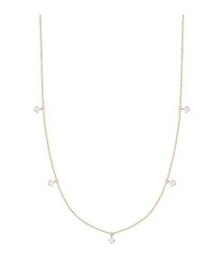 VANRYCKE Collier Stardust 5 Diamants Or Rose