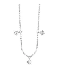 VANRYCKE Collier Stardust 3 Diamants Or Blanc