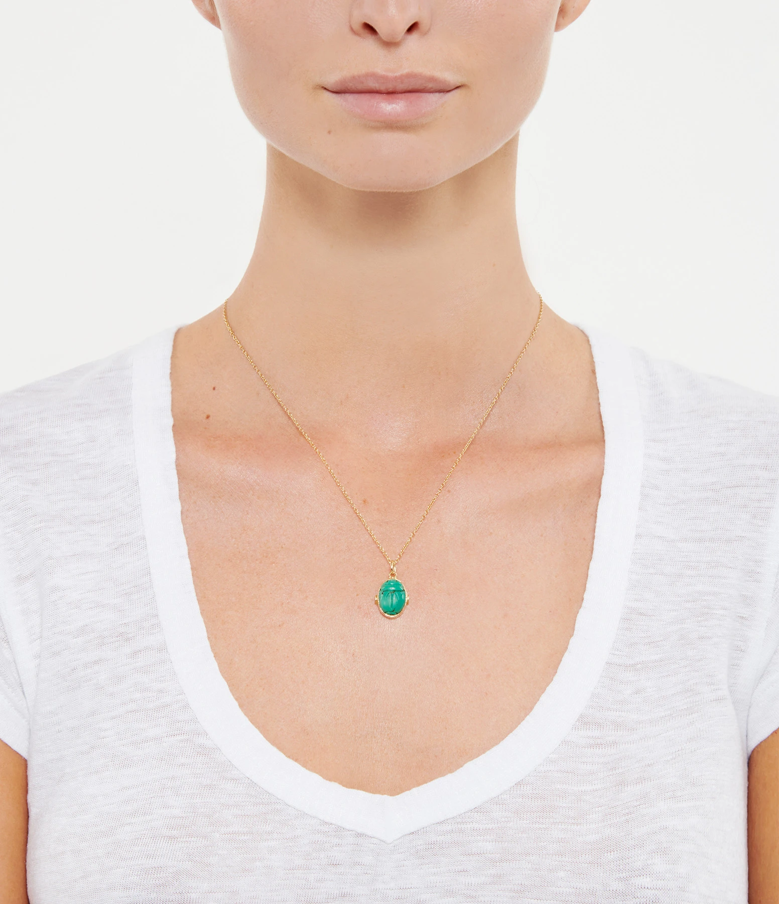 VADI JEWELS Collier Scarabée Turquoise 3 VADI JEWELS Collier Scarabée Turquoise – Image 3