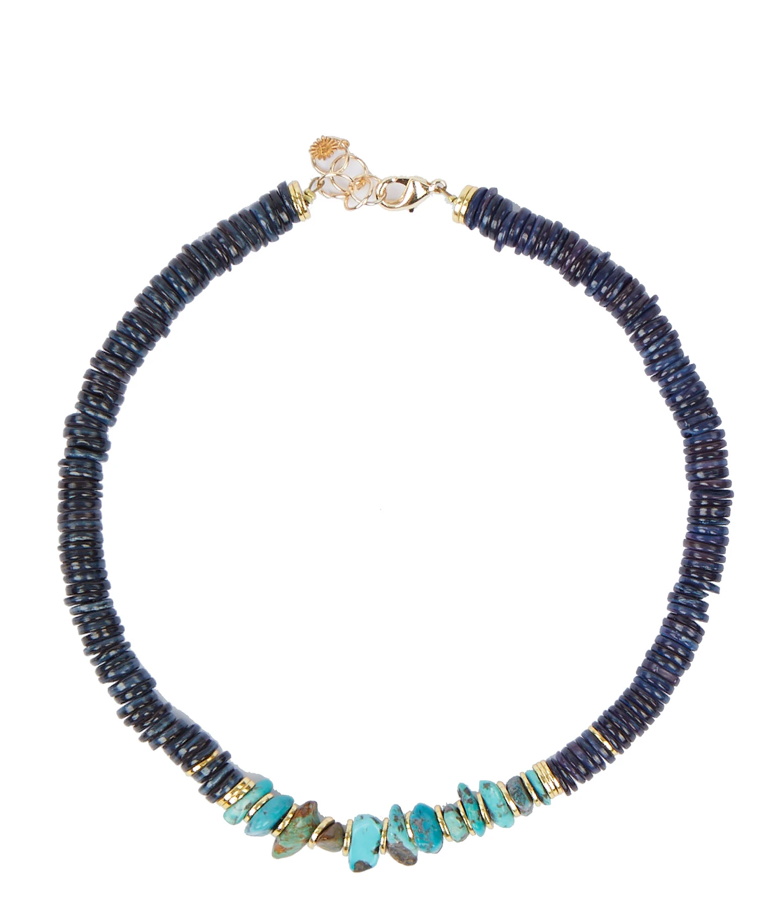 VADI JEWELS Collier Brazilia Coquillage Bleu Turquoise 1 VADI JEWELS Collier Brazilia Coquillage Bleu Turquoise