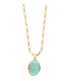 VADI JEWELS Collier Scarabée Turquoise
