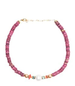 VADI JEWELS Collier Pearl Aubergine