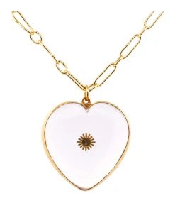 VADI JEWELS Collier Cœur Cristal