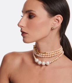 VADI JEWELS Sautoir Mama Perles Saumon, Exclusivité Lulli -Shaker Jewels Magasin vadis look20221123 217