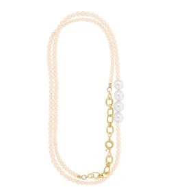 VADI JEWELS Sautoir Mama Perles Saumon, Exclusivité Lulli