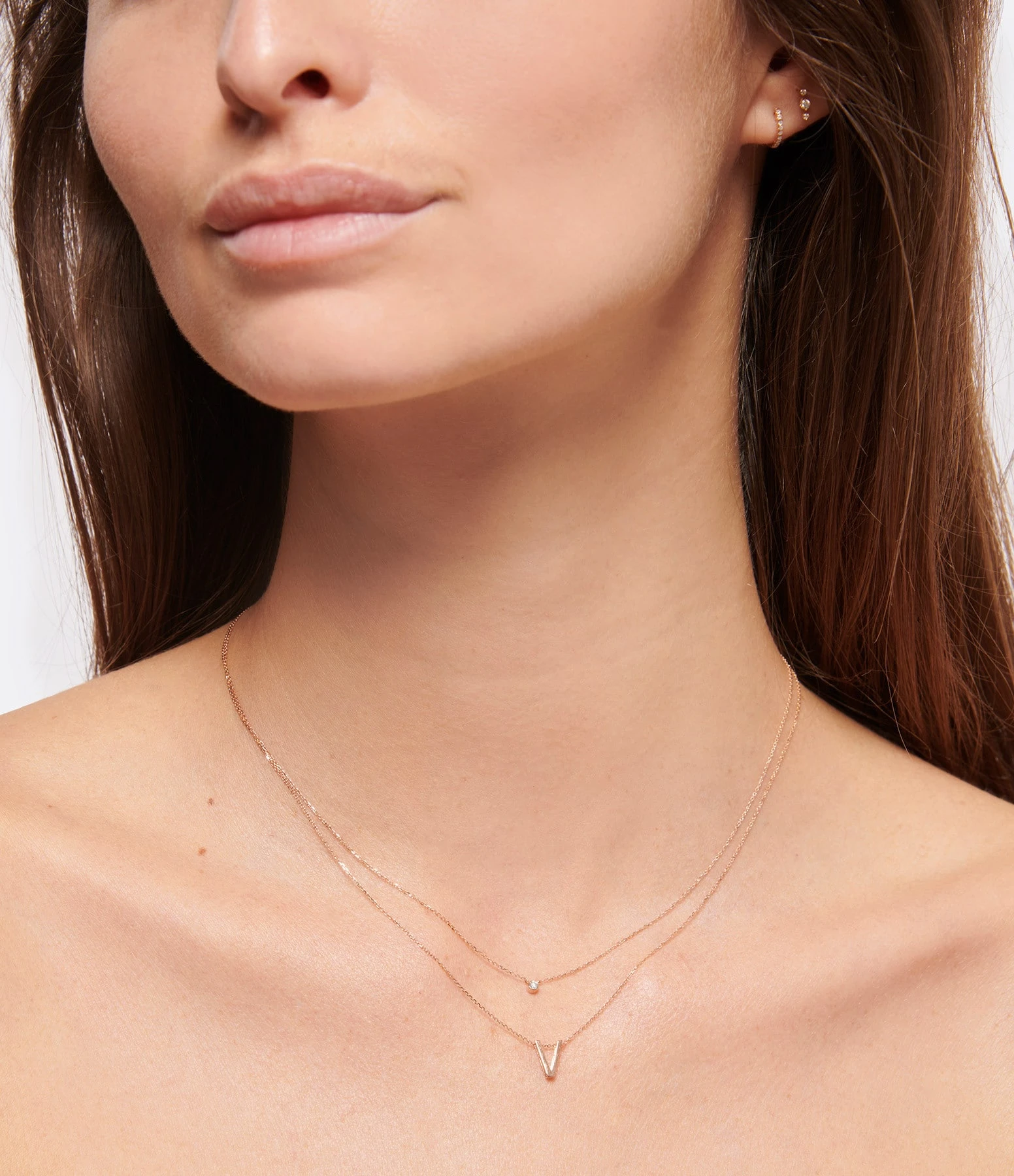 VANRYCKE Collier Abécédaire Or Rose 4 VANRYCKE Collier Abécédaire Or Rose – Image 4