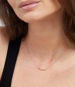 VANRYCKE Collier Stardust Rainbow Or Rose Saphirs Tsavorite -Shaker Jewels Magasin vanry look20230224 44