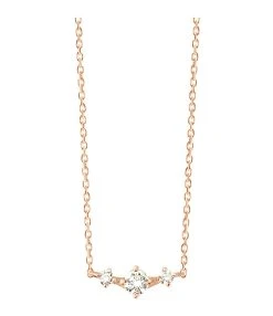 VANRYCKE Collier Stardust Or Rose 3 Diamants