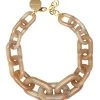 VANESSA BARONI Collier Big Beige Marbré