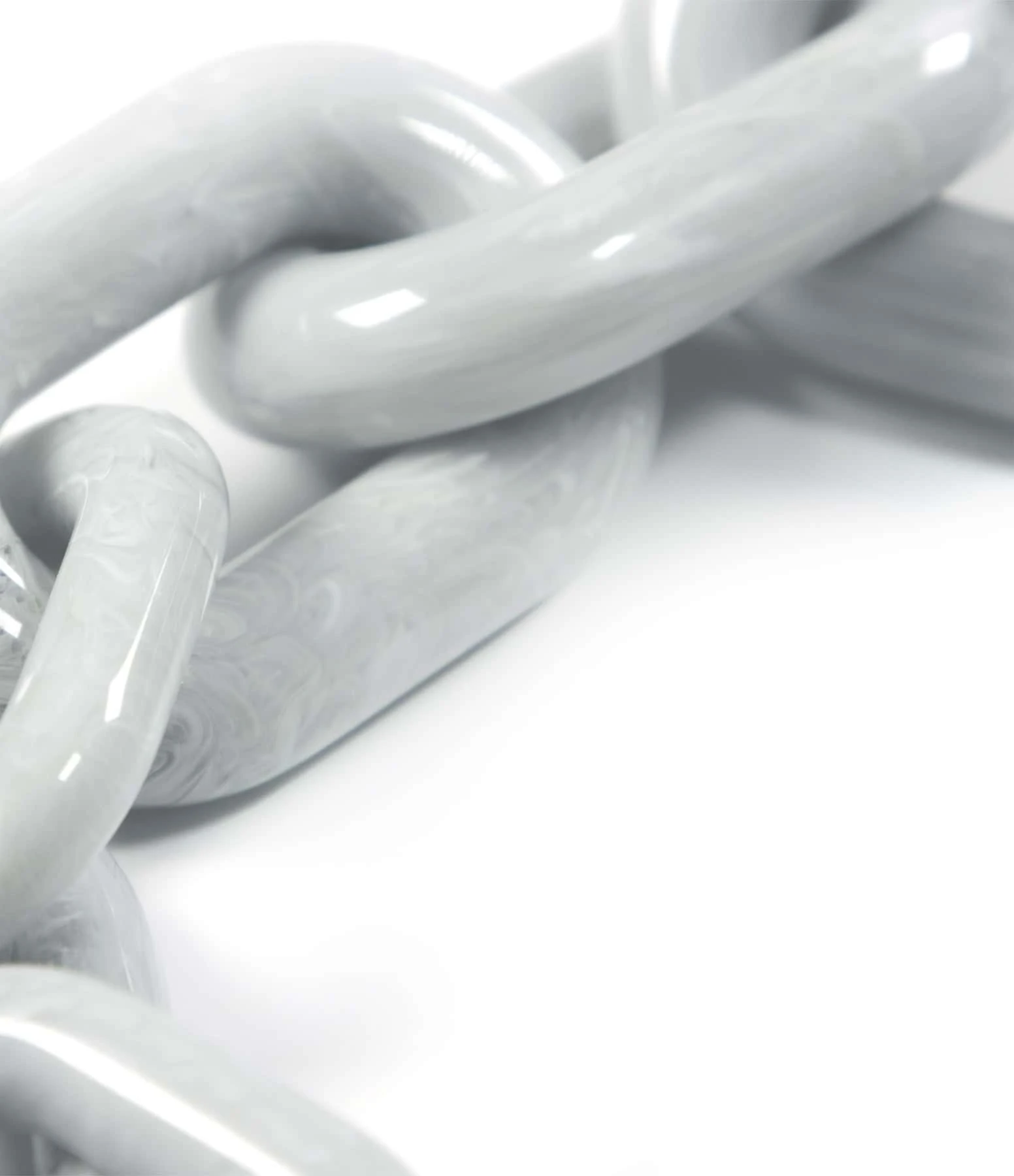 VANESSA BARONI Collier Big Gris Marbré 2 VANESSA BARONI Collier Big Gris Marbré – Image 2