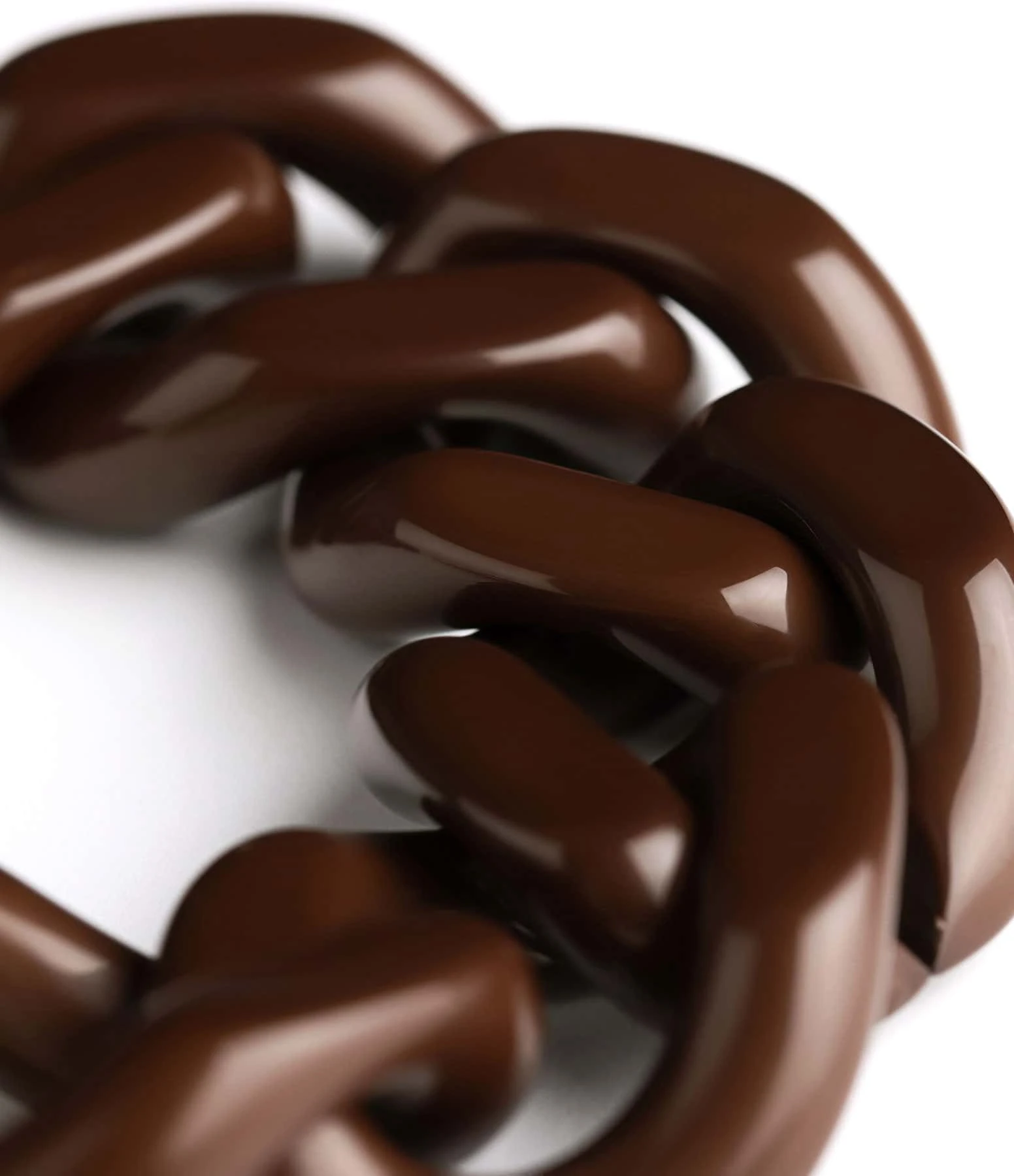 VANESSA BARONI Bracelet Flat Marron 2 VANESSA BARONI Bracelet Flat Marron – Image 2