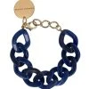 VANESSA BARONI Bracelet Flat Navy Marbré