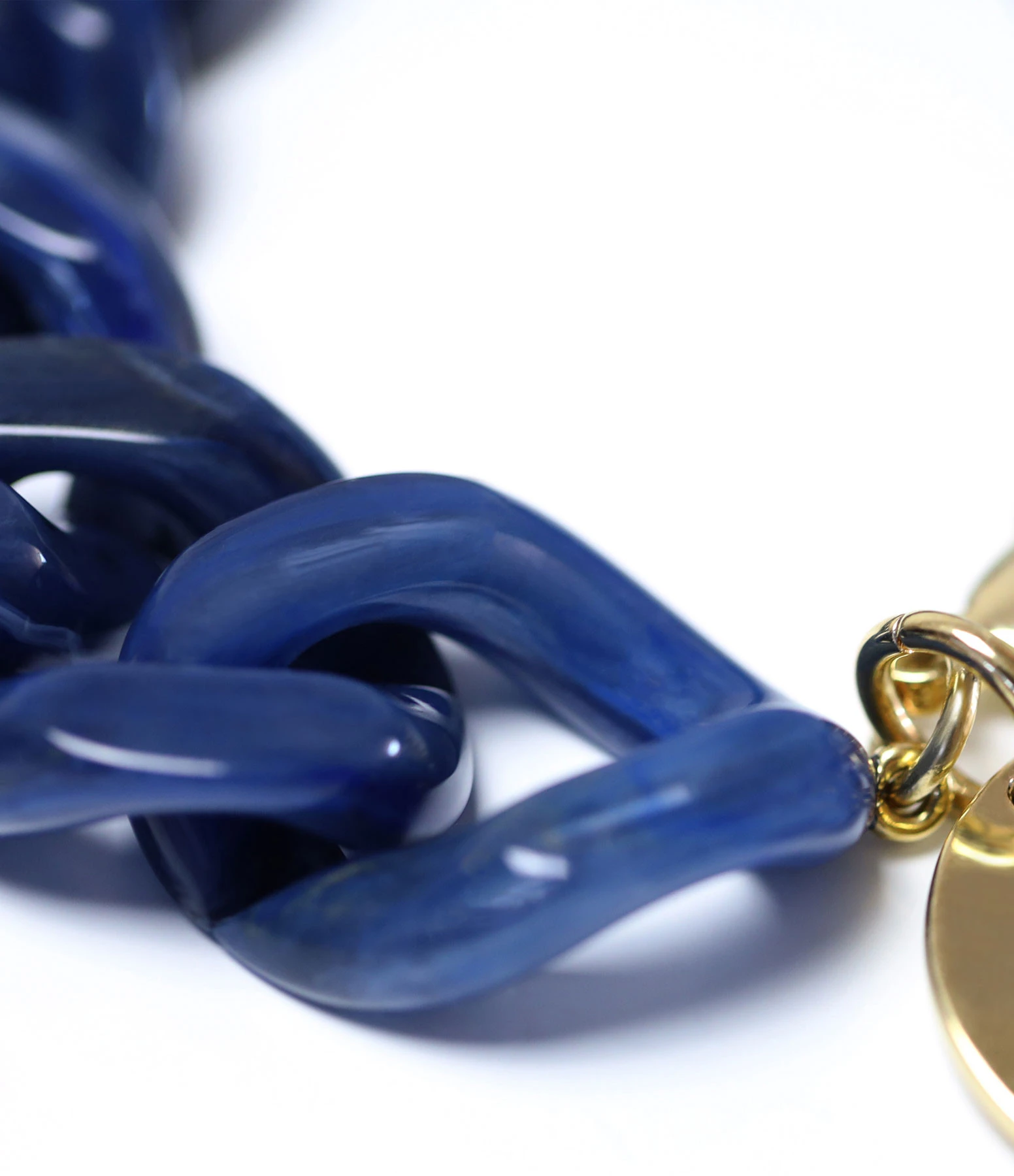 VANESSA BARONI Bracelet Flat Navy Marbré 2 VANESSA BARONI Bracelet Flat Navy Marbré – Image 2