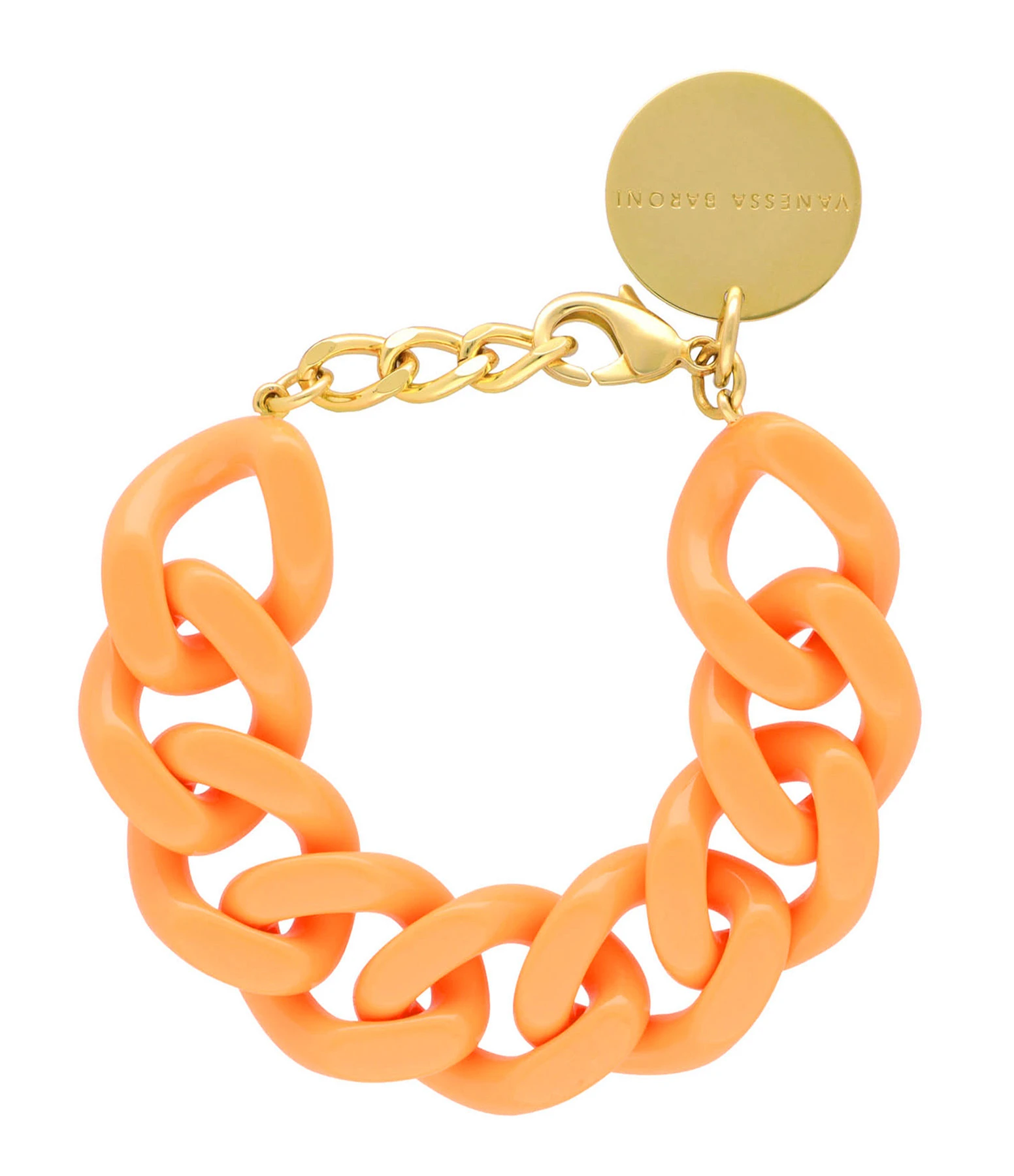 VANESSA BARONI Bracelet Flat Light Orange 1 VANESSA BARONI Bracelet Flat Light Orange