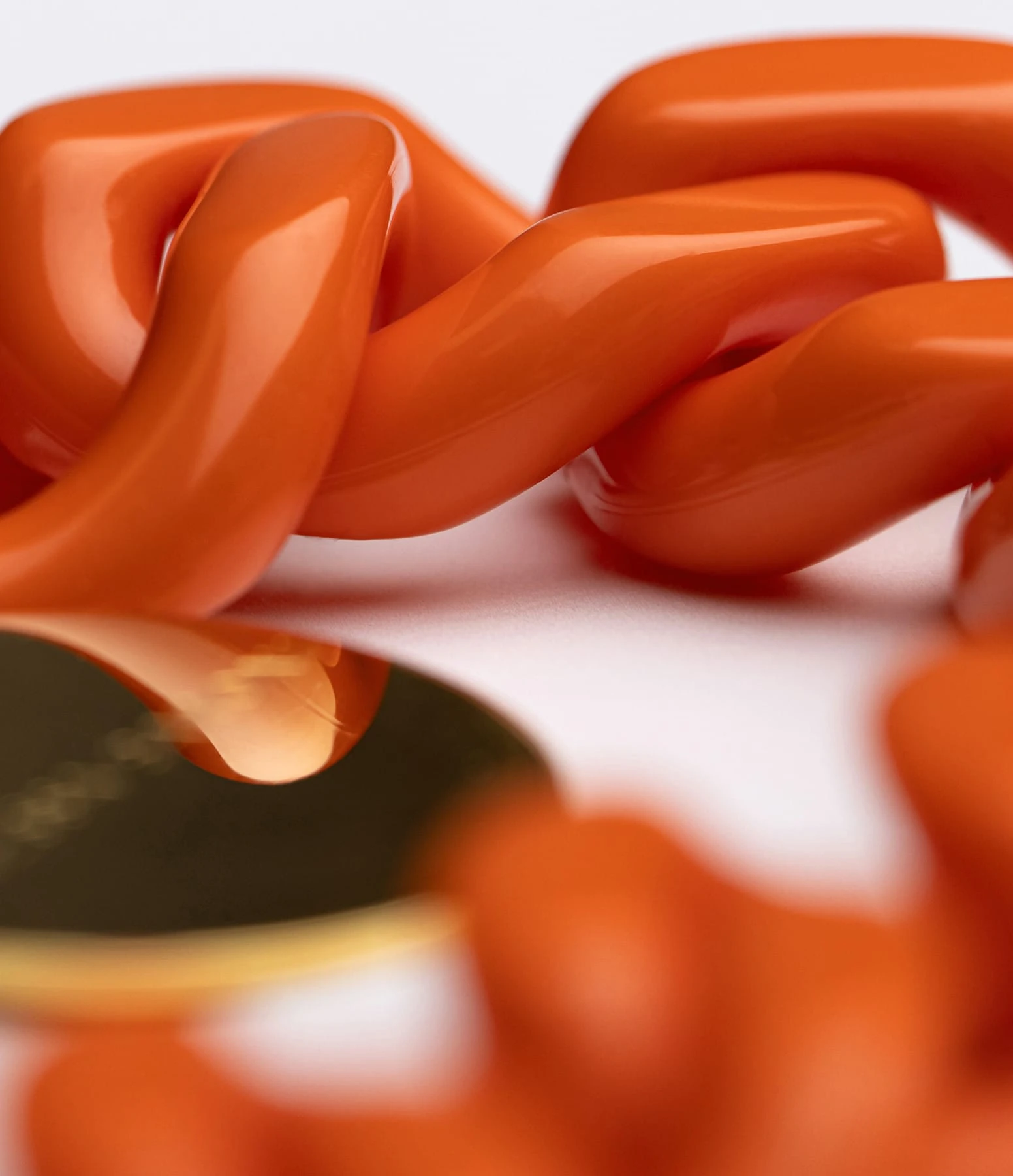 VANESSA BARONI Bracelet Flat Orange 2 VANESSA BARONI Bracelet Flat Orange – Image 2