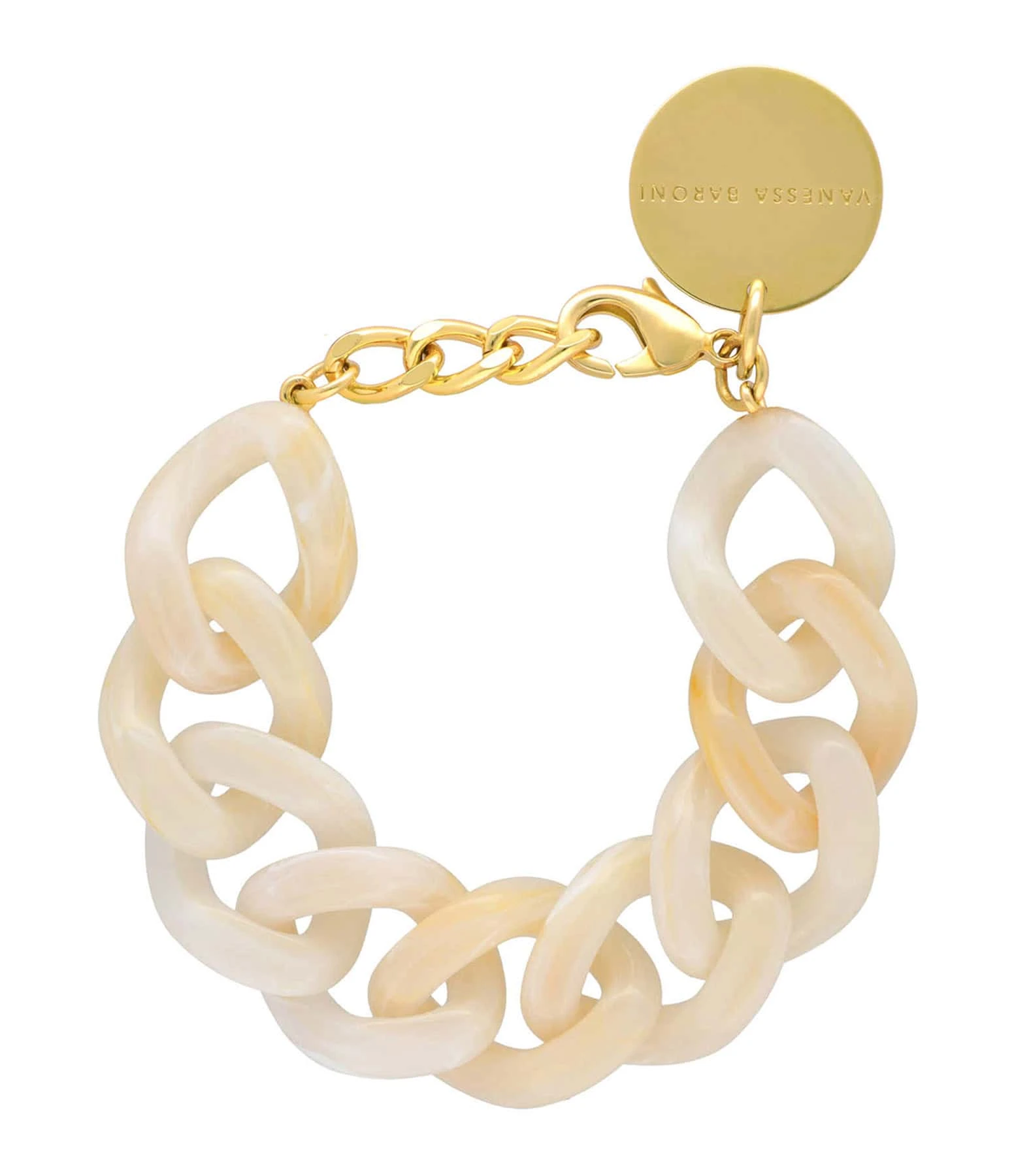 VANESSA BARONI Bracelet Flat Perle Marbré 1 VANESSA BARONI Bracelet Flat Perle Marbré
