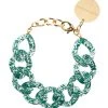 VANESSA BARONI Bracelet Flat Vert Glitter
